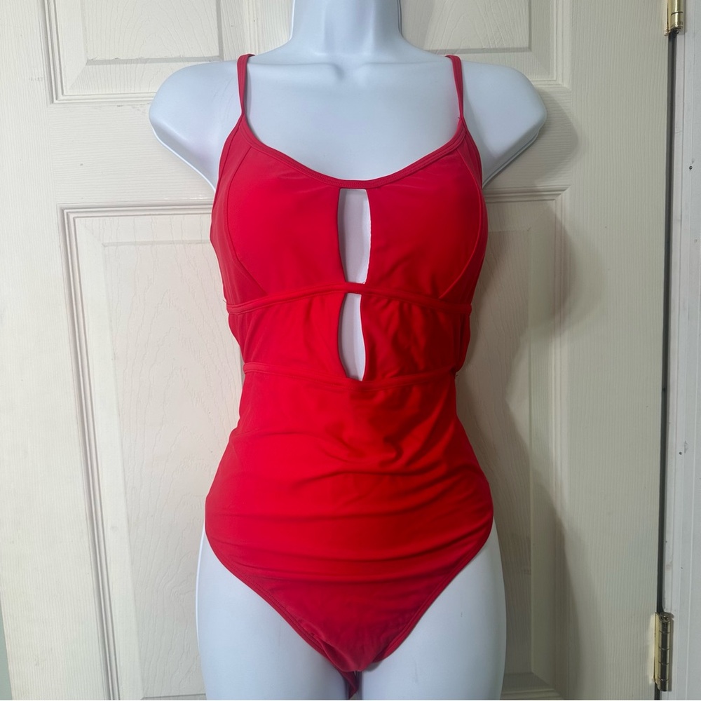 Cupshe Red Cutout One-Piece Swimsuit